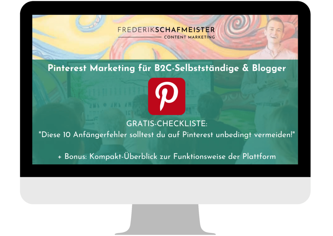 Pinterest für Einsteiger (Checkliste & E-Mail-Kurs) | Frederik Schafmeister